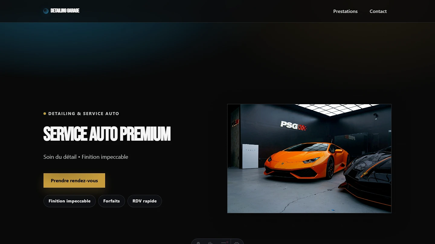 Aperçu Detailing Garage