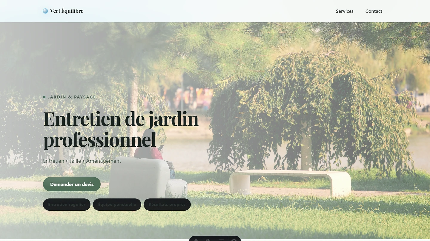 Aperçu Vert Équilibre